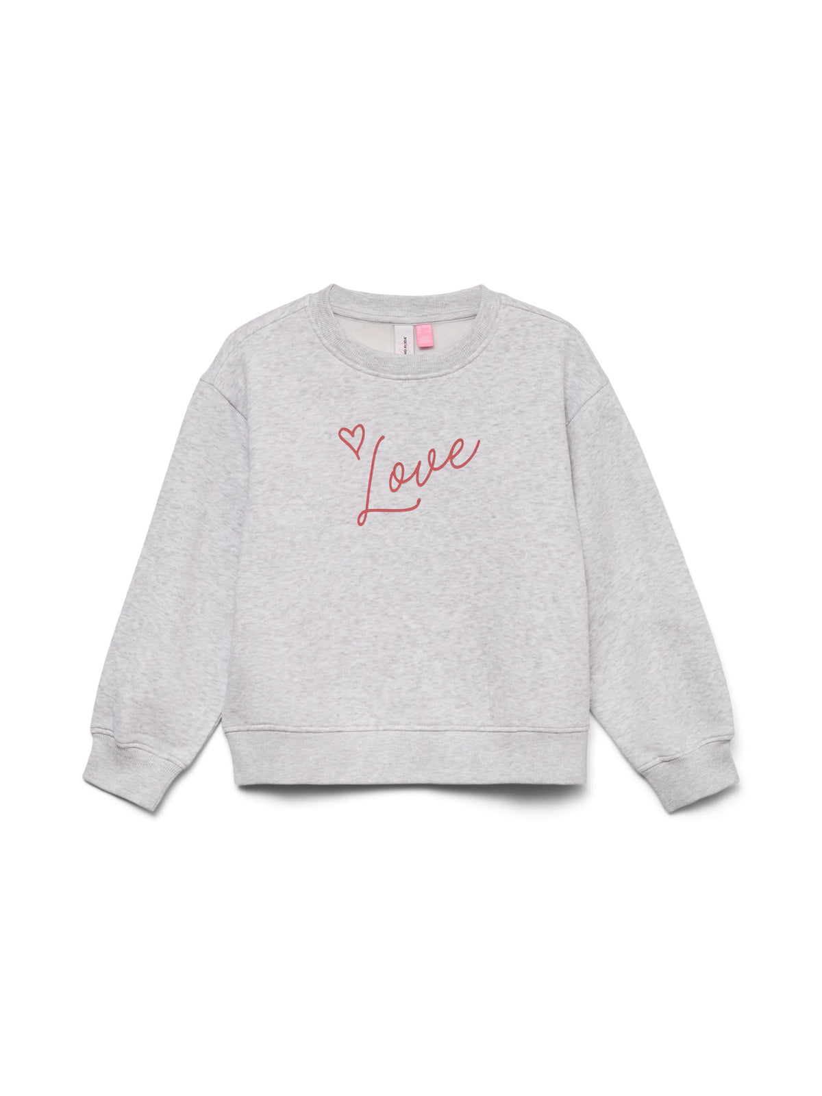 Vero Moda Light Grey Melange LOVE Sweatshirt - 10340549