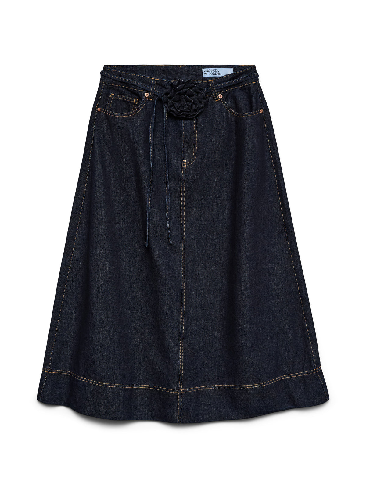 Dark Blue Denim Nederdel fra Vero Moda - 10343067