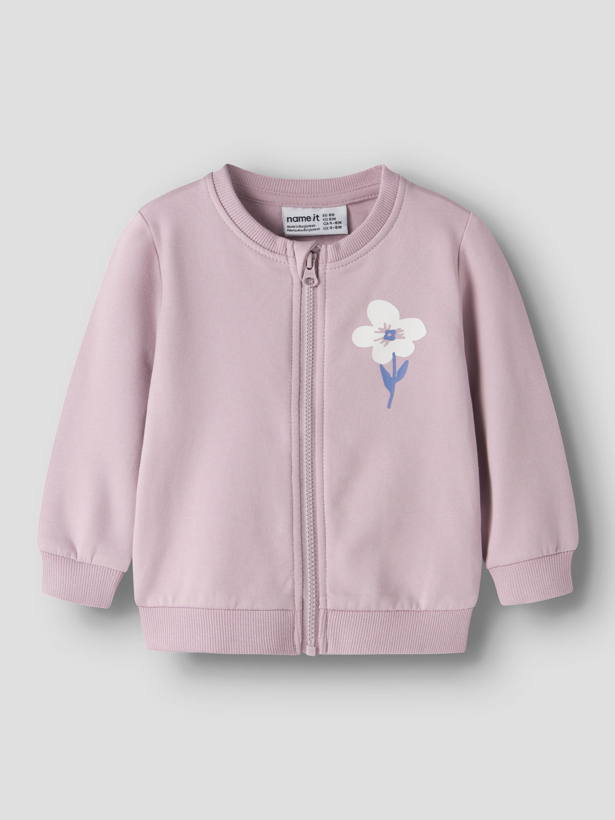 Dawn Pink Flower Cardigan fra Name it - 13226052