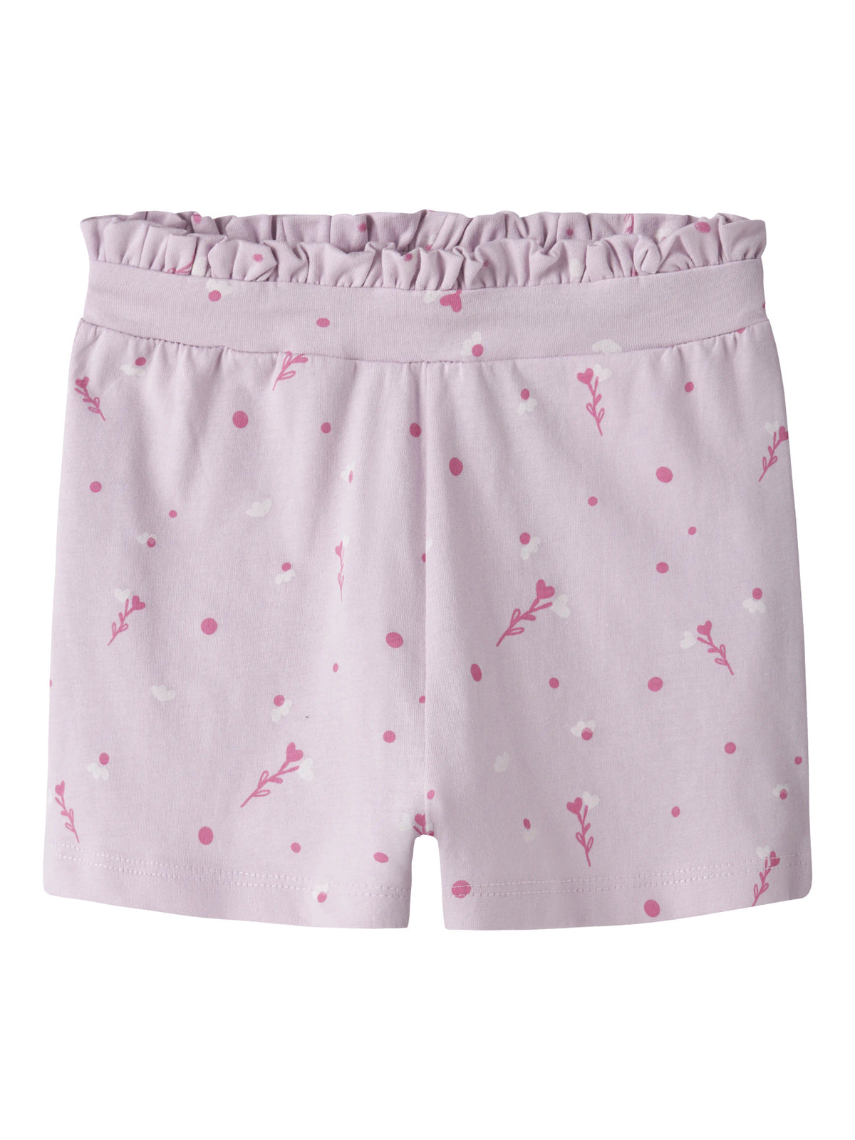 Lavender Fog White Florals Shorts fra Name it - 13228158