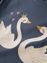 Vintage Indigo Swan Princess Bluse fra Name it - 13234705