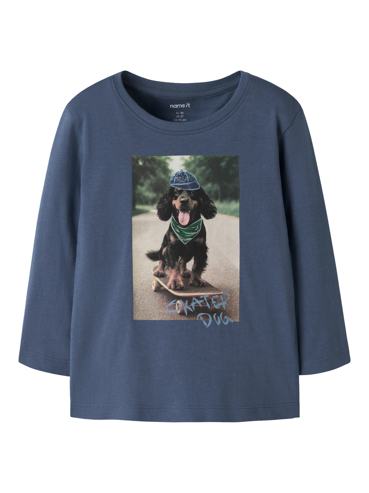 Vintage Indigo Skater Dog Bluse fra Name it - 13238400