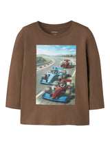 Sepia Racing Penguins Bluse fra Name it - 13238400