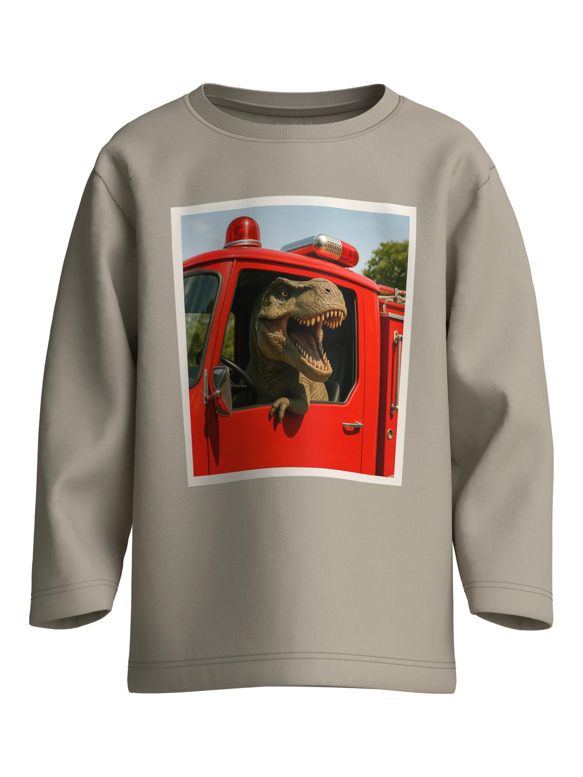 Island Fossil Dino Firetruck Bluse fra Name it - 13238400