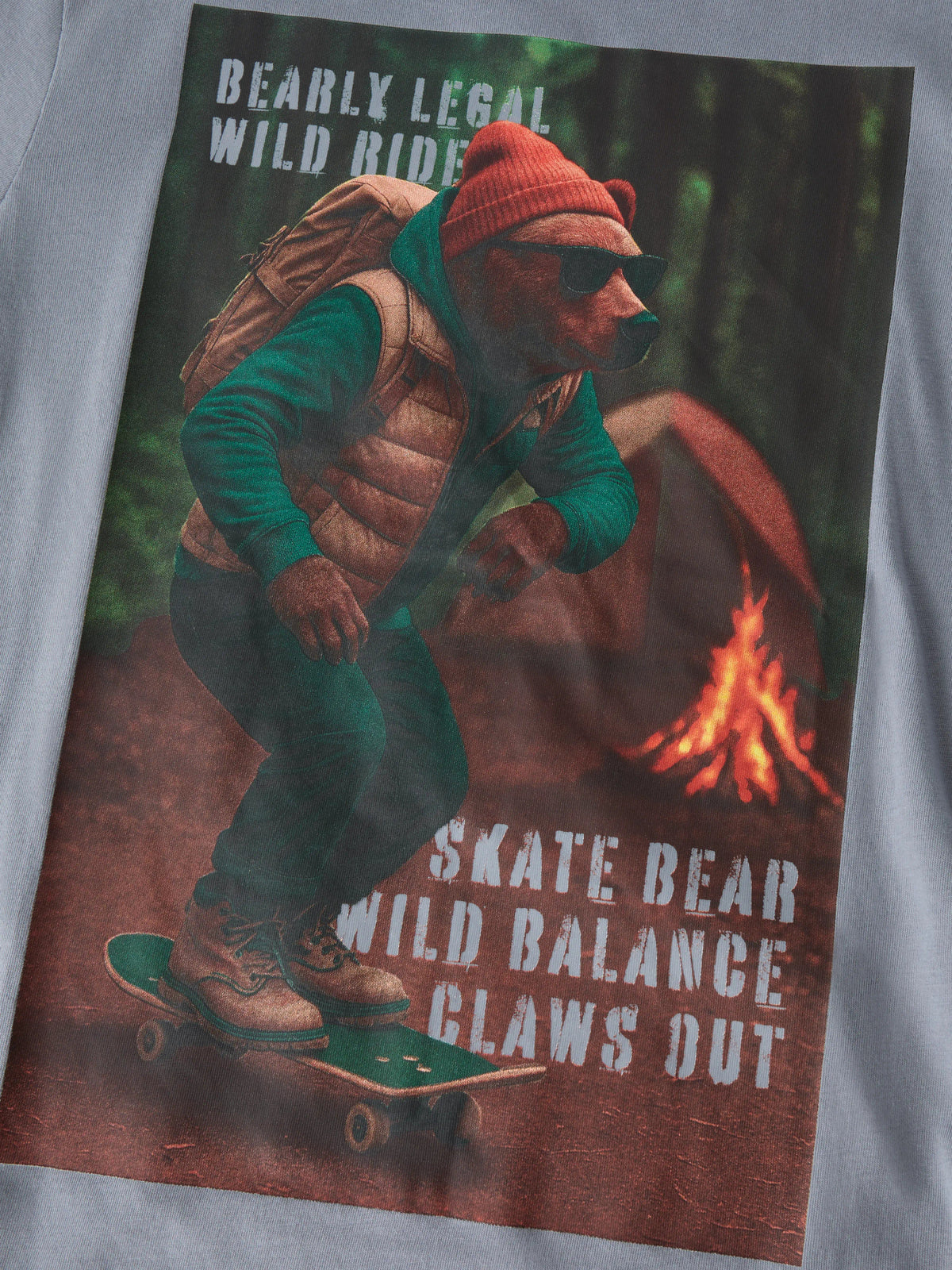 Tradewinds Skater Bear Bluse fra Name it - 13239070