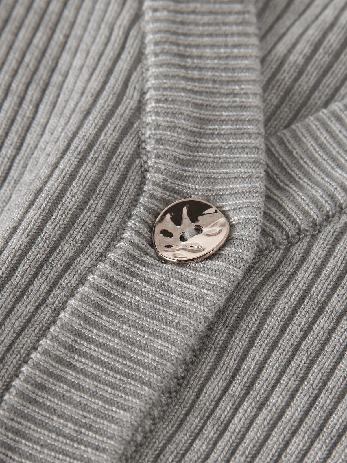 Light Grey Melange Knitted Cardigan fra Name it - 13245597