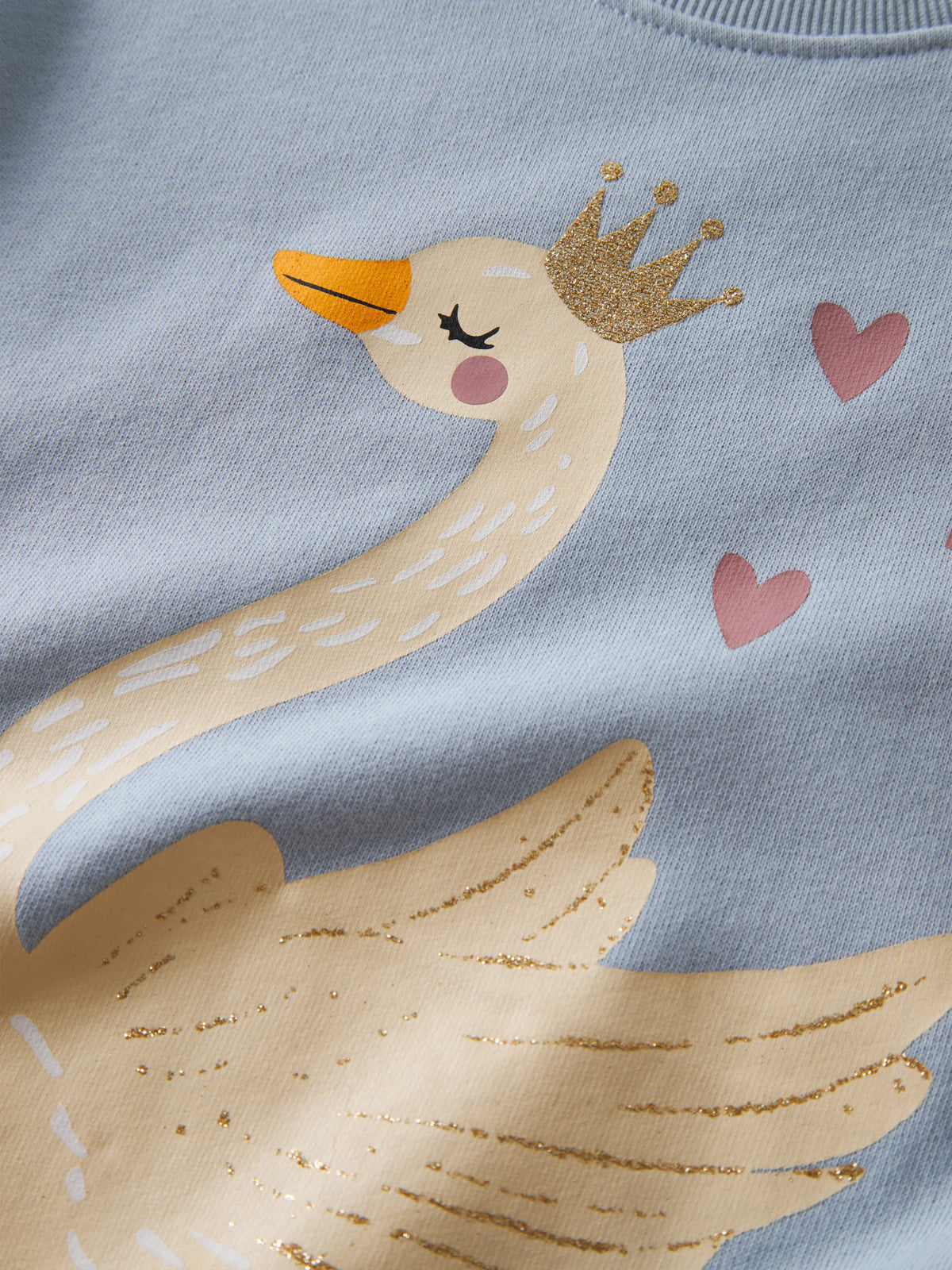 Subdued Blue Swan Princess Sweatshirt fra Name it - 13246331