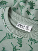 Green Milieu Dino Sweatshirt fra Name it - 13246360