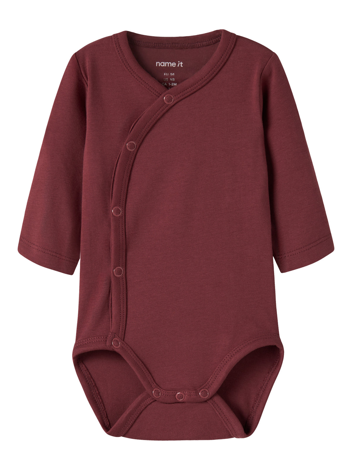 Oxblood red  name it -  Body - med lange ærmer - 13249094