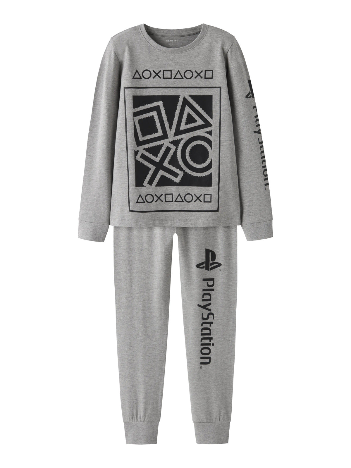 Grey Melange Nattøj fra Name it - 13249574