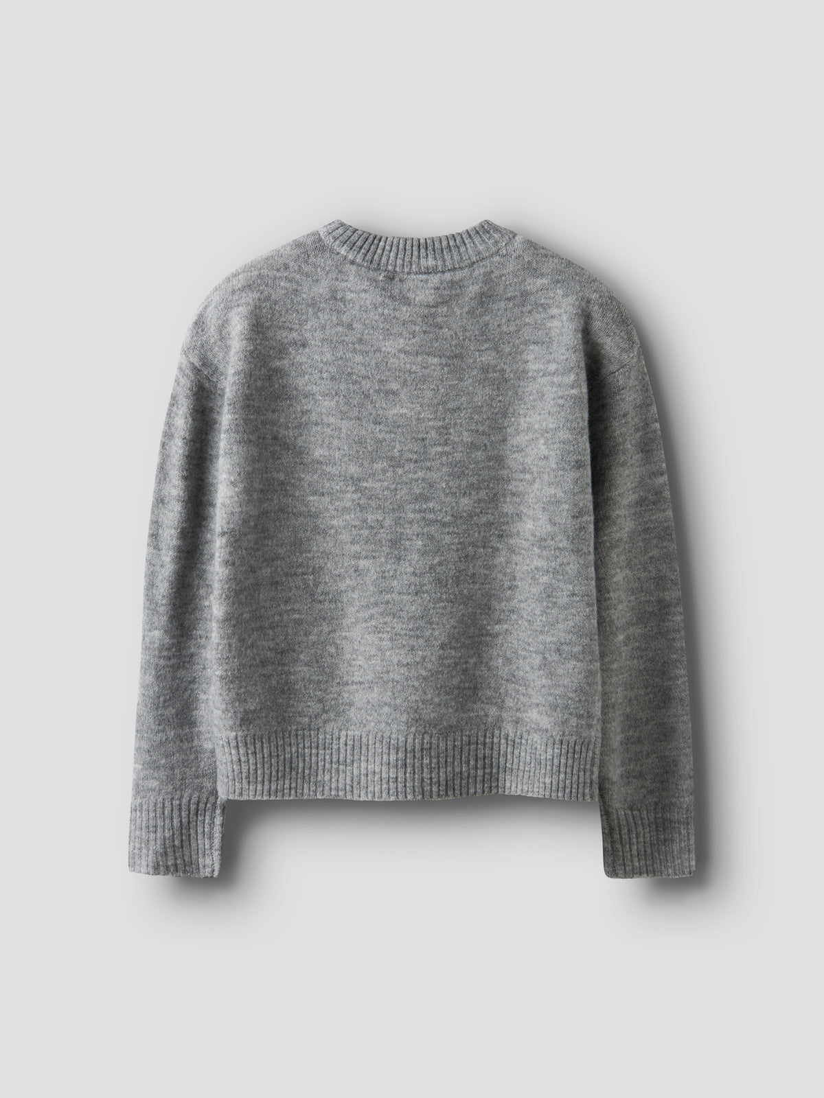 Grey Melange Striktrøje fra Name it - 13250531