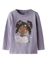 Lavender Gray Top fra Name it - 13251799