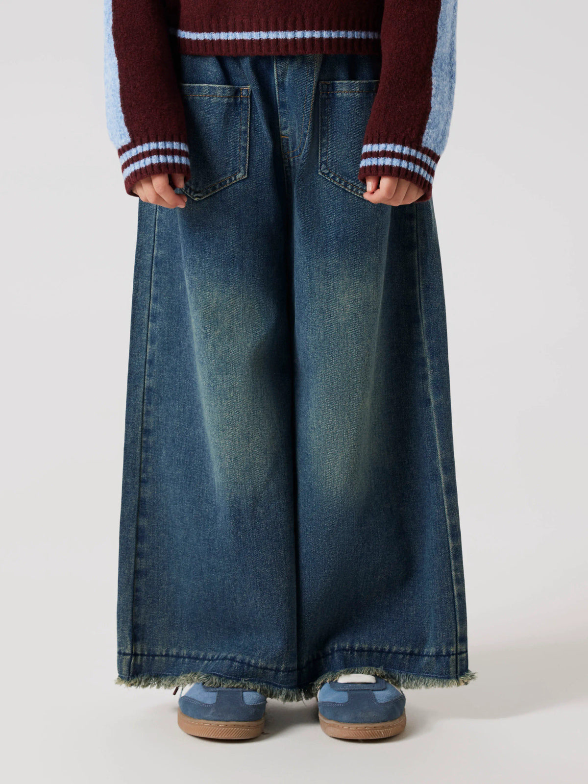 Blå Vintage Medium Blue denim bukser  fra Name it - 13256113