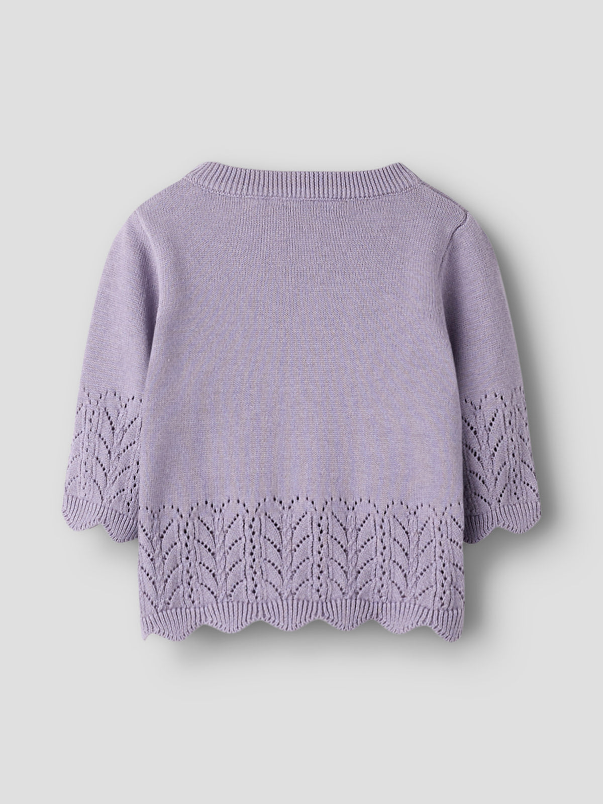 Lavender Gray Striktrøje fra Name it - 13257527