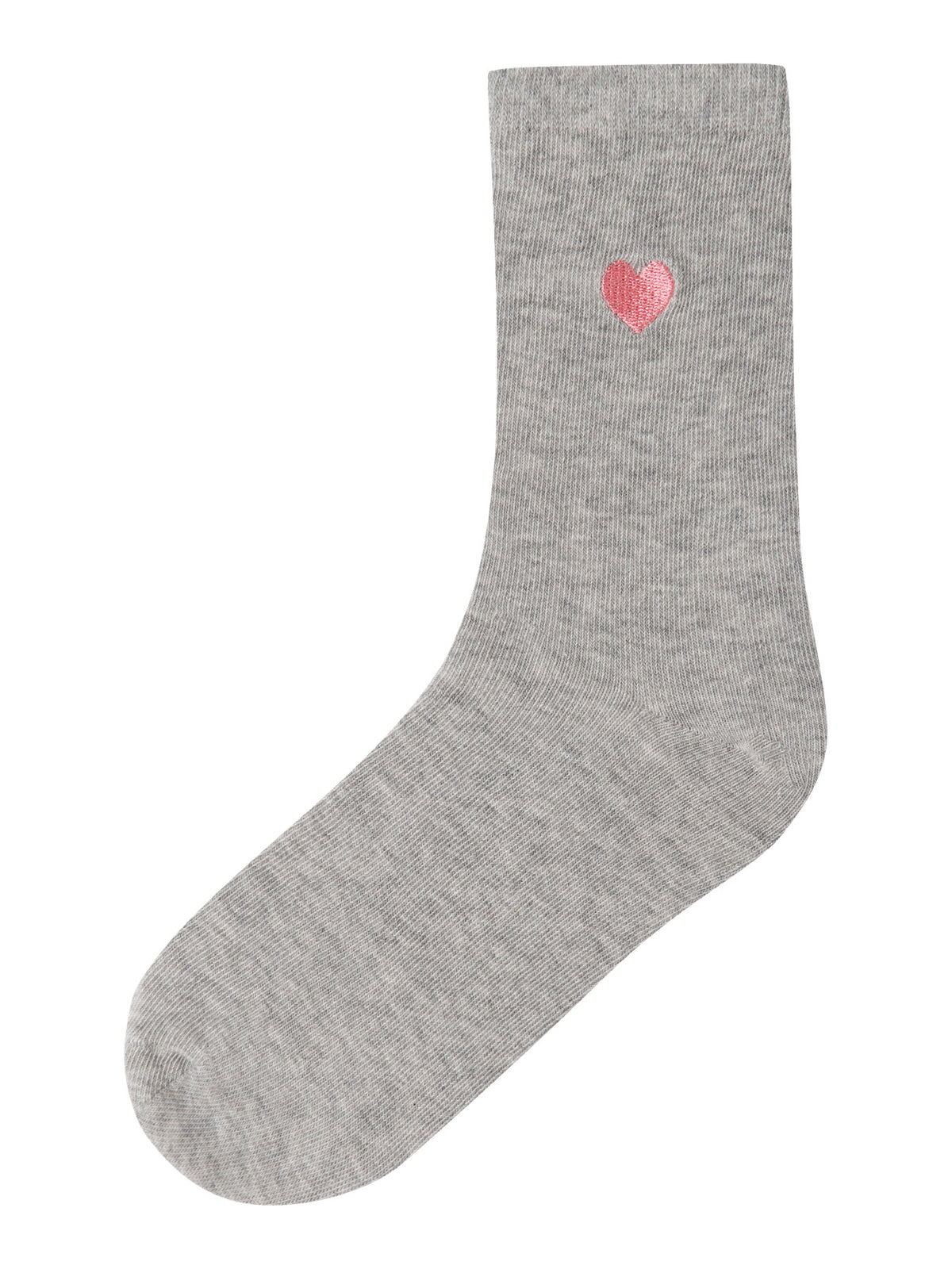 Grey Melange Embroider Heart Strømper fra Name it - 13258245