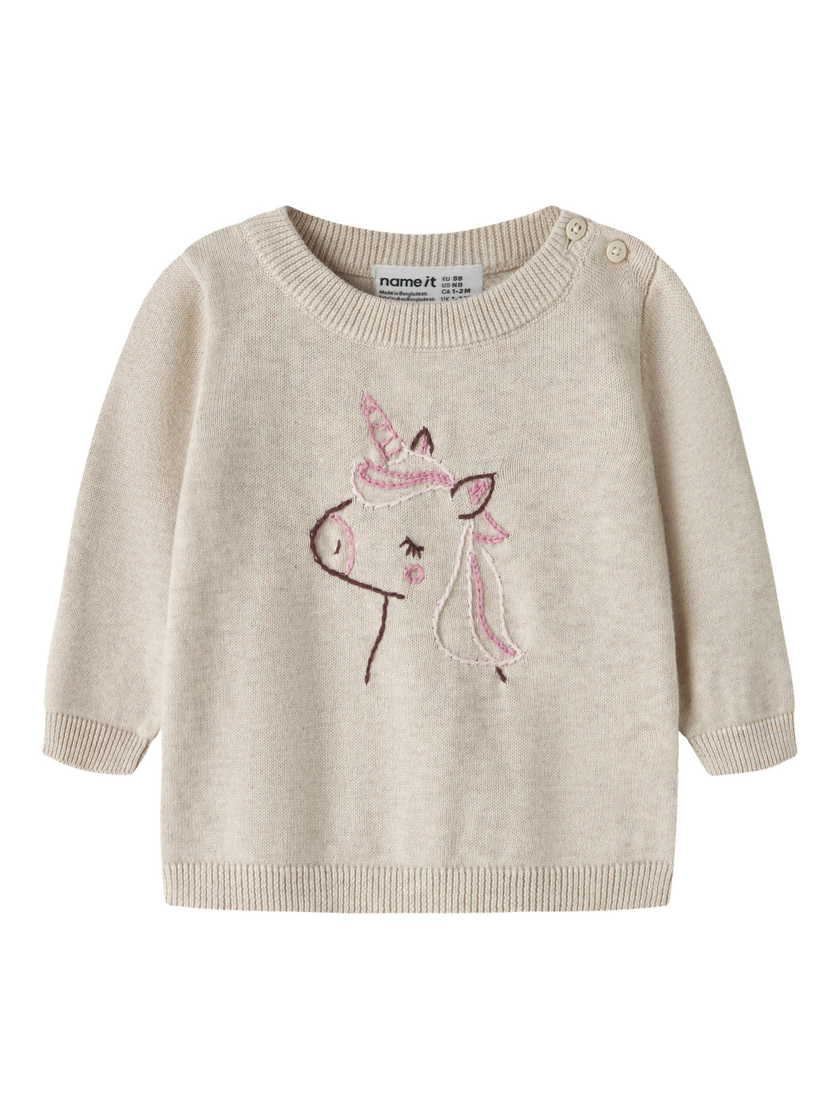 Peyote Melange Striktrøje fra Name it - 13258313
