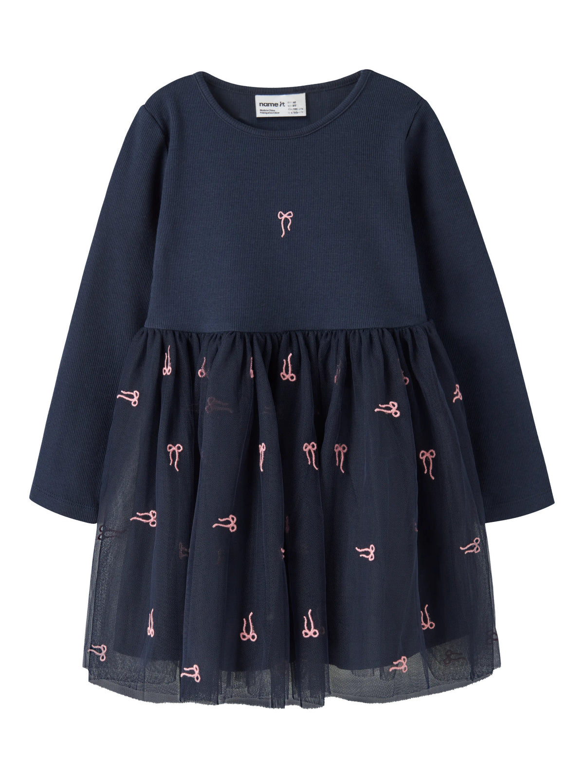 Navy Blazer BOW Kjole fra Name it - 13260647 FORUDBESTILLING til Oktober