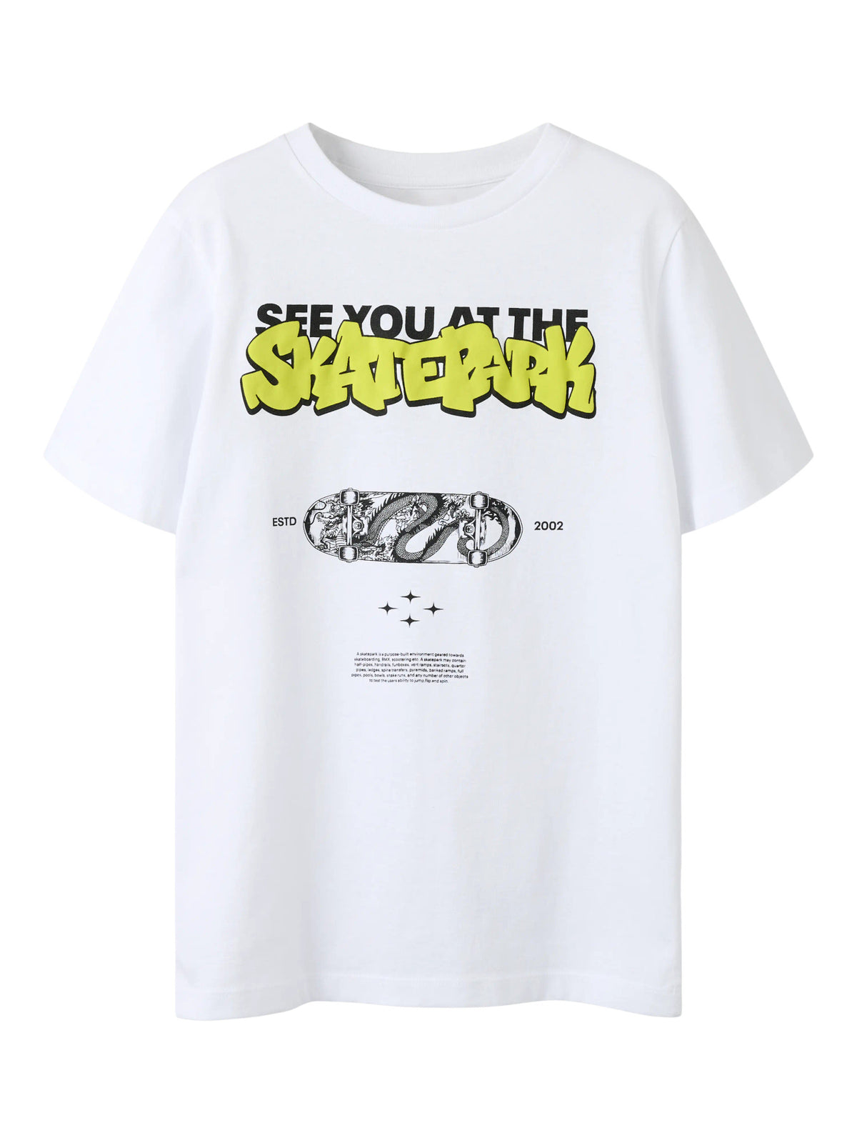 Bright White SKATERPARK Bluse fra Name it - 13261129