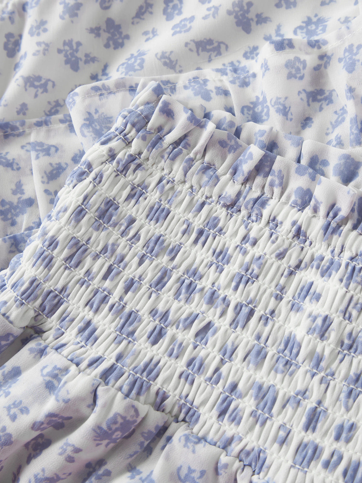 Bright White BLUE FLOWERS Nederdel fra Name it - 13261194