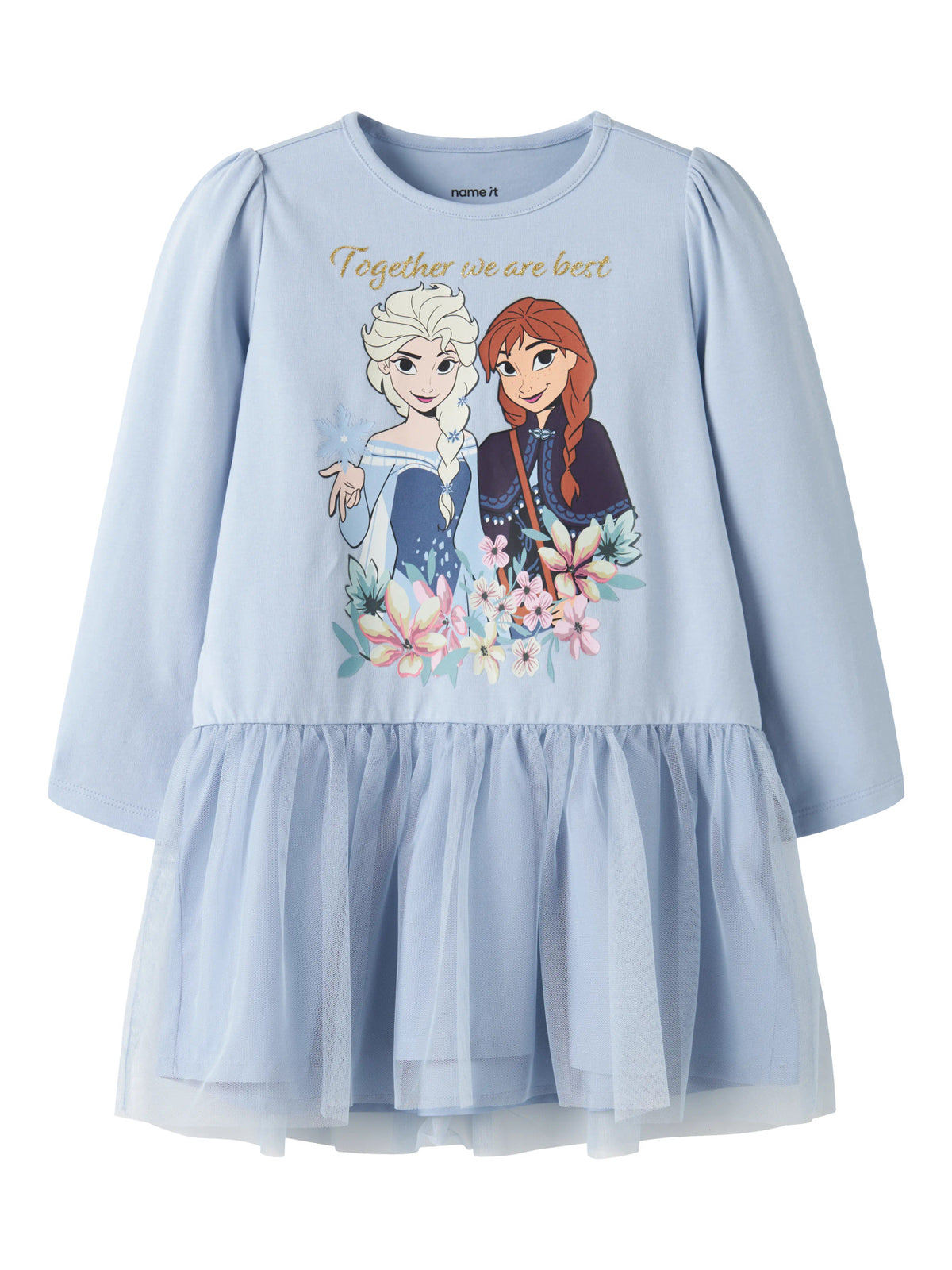 Subdued Frost Blue Kjole fra Name it - 13261414