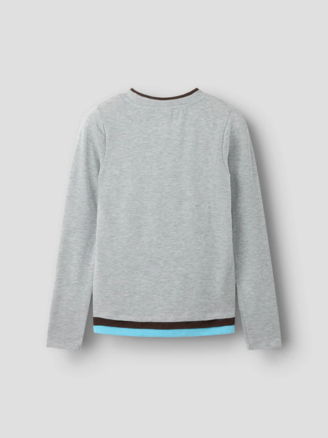 Grey Melange Top fra Name it - 13264699