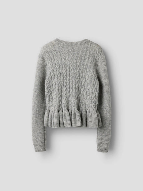 Grey Melange Striktrøje fra Name it - 13264701