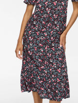 Black PINK/BLUE FLOWERS Kjole fra VILA - 14078934