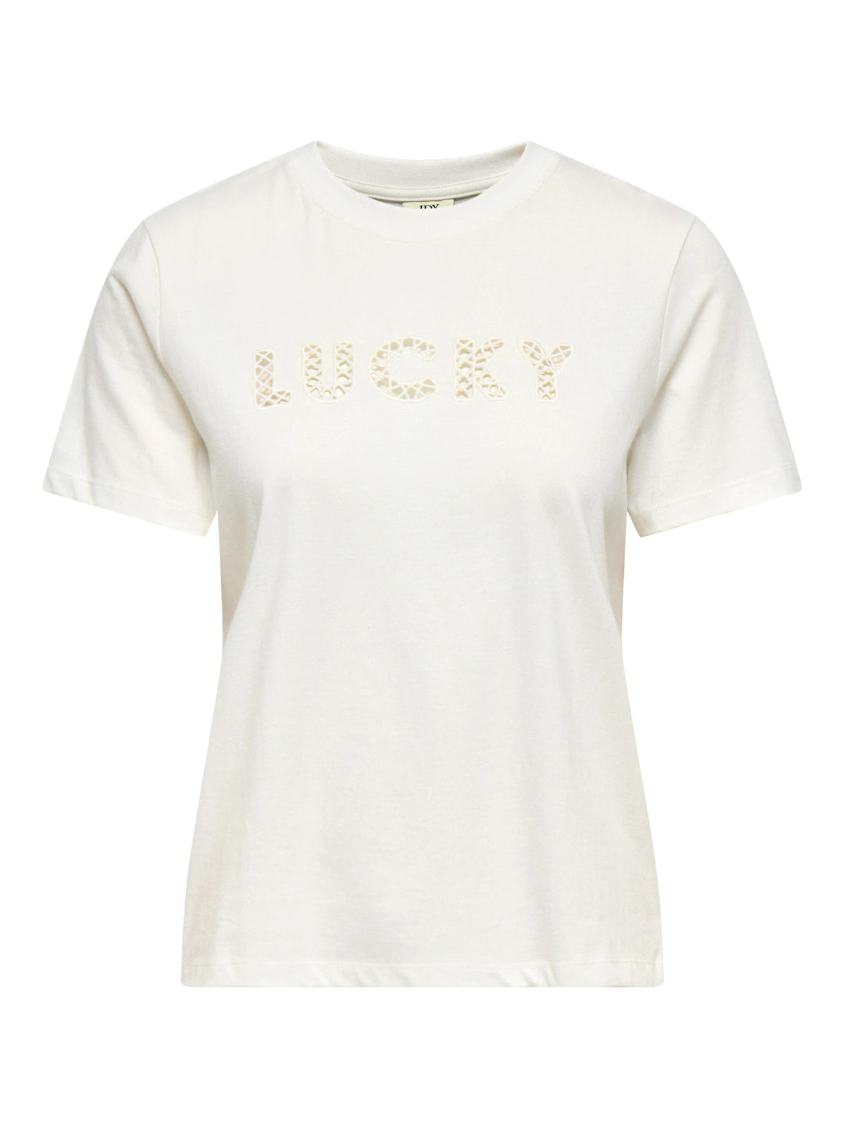 Cloud Dancer LUCKY EMB Top fra JDY - 15356356