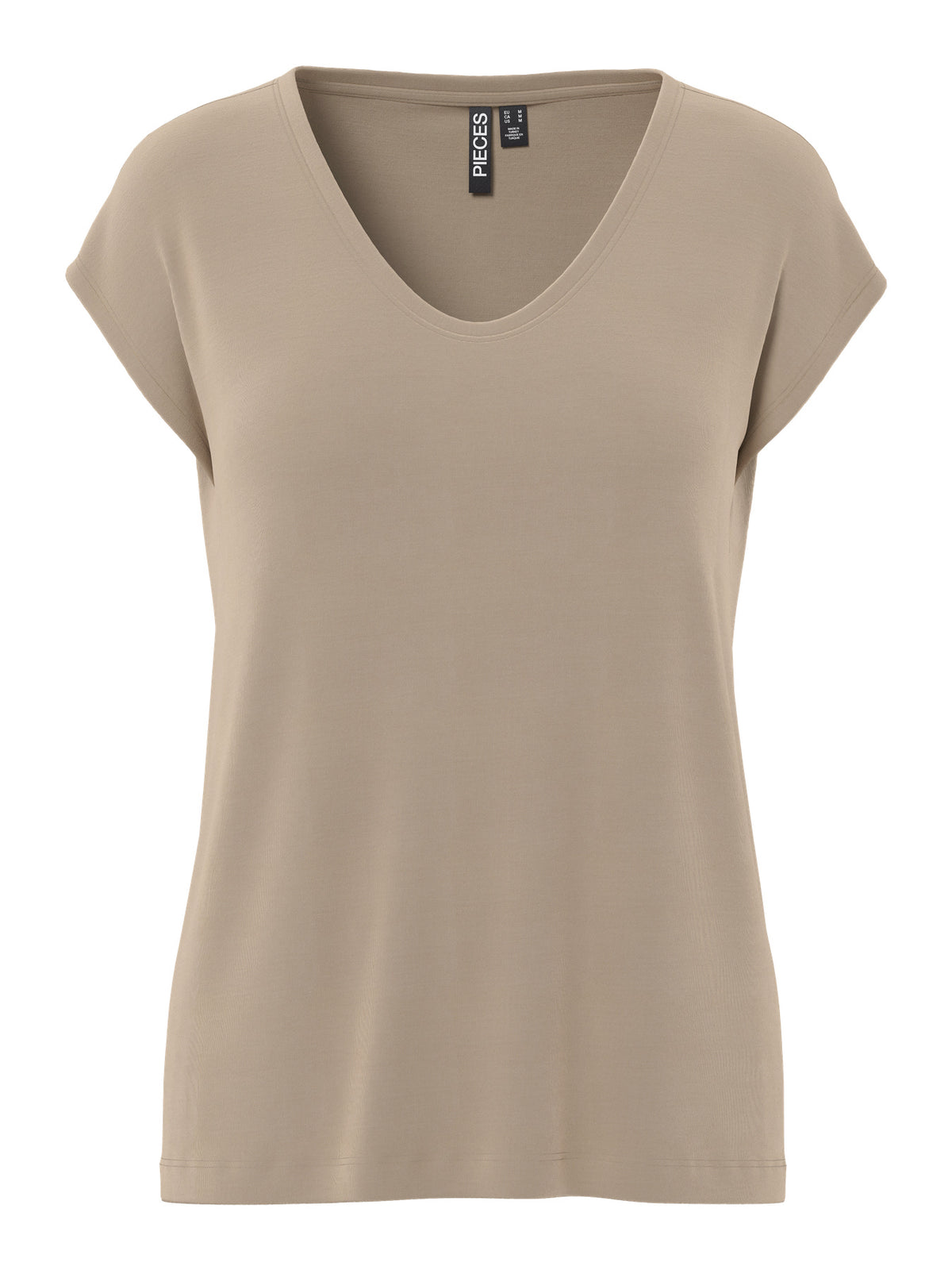 Brun silver minkTop fra PIECES - 17095260