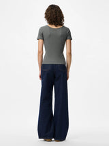 Grå Bluse fra PIECES - 17101439