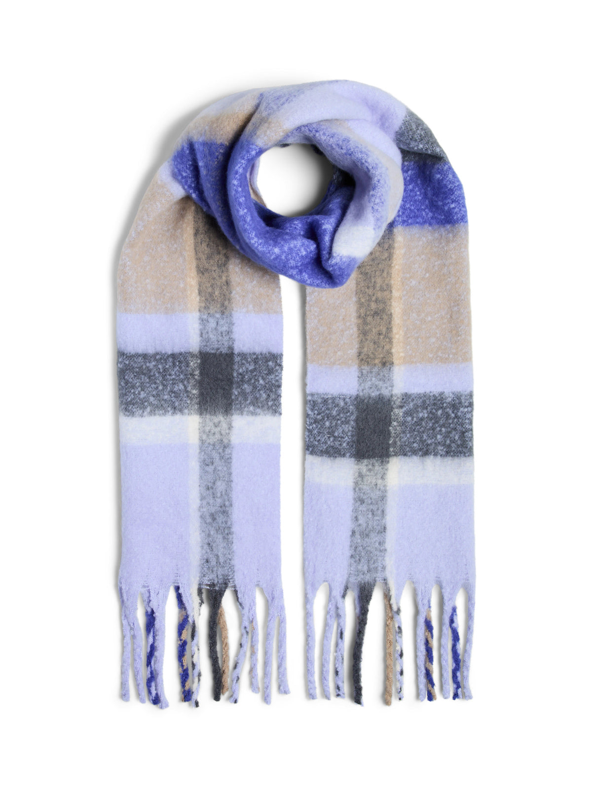 Baby Lavender CHECK Halstørklæde fra PIECES - 17105951