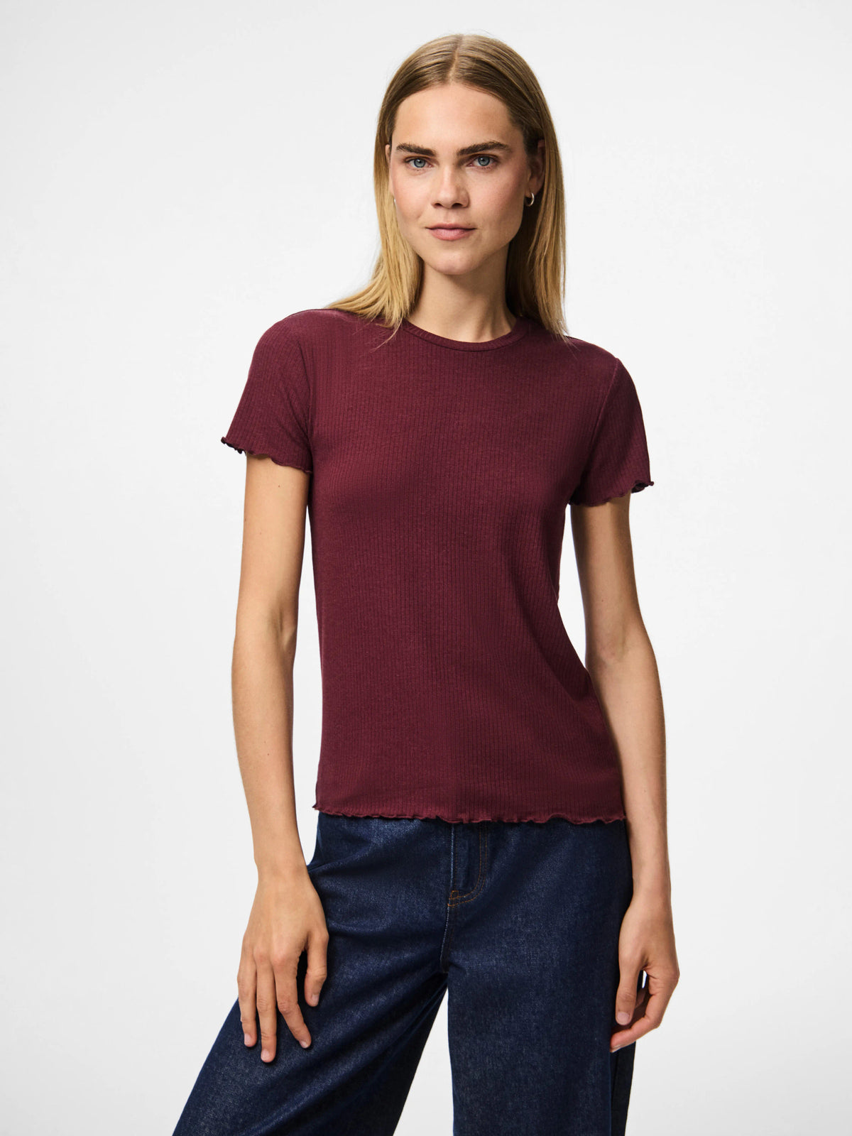 Rød Bluse fra PIECES - 17120085
