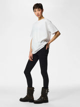 PIECES Black Denim Bukser - 17147972