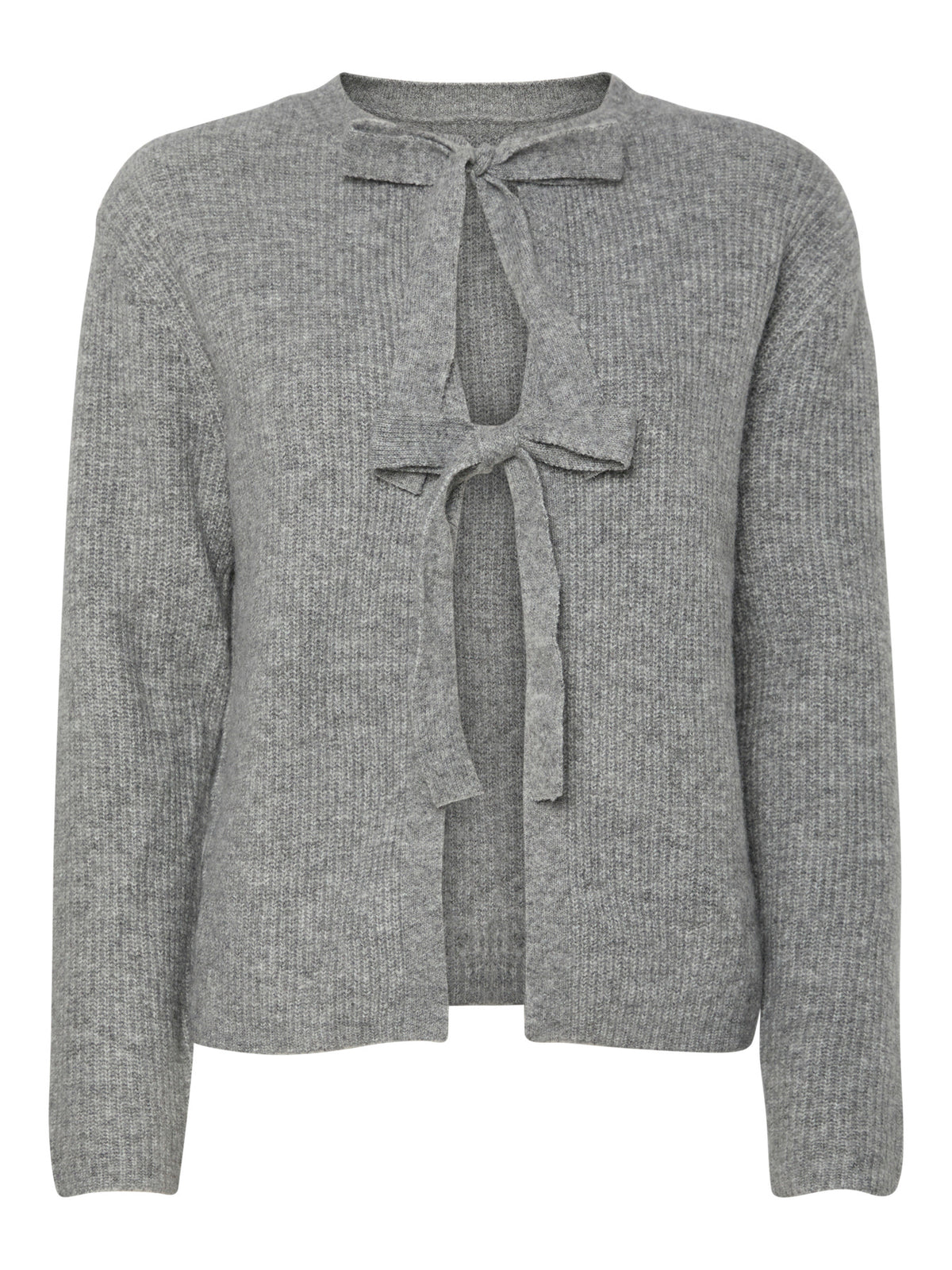 PIECES Medium Grey Melange Cardigan,Striktrøje - 17150235