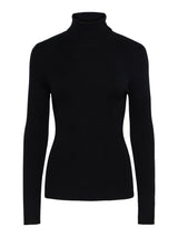 PIECES Black Striktrøje - 17150975