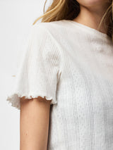 Cloud Dancer Top fra PIECES - 17152053