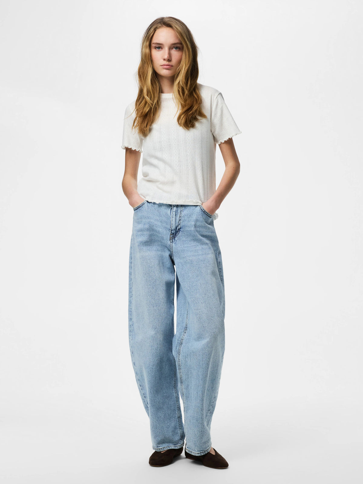 Cloud Dancer Top fra PIECES - 17152053