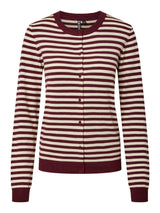 Rød Striktrøje fra PIECES - 17154558