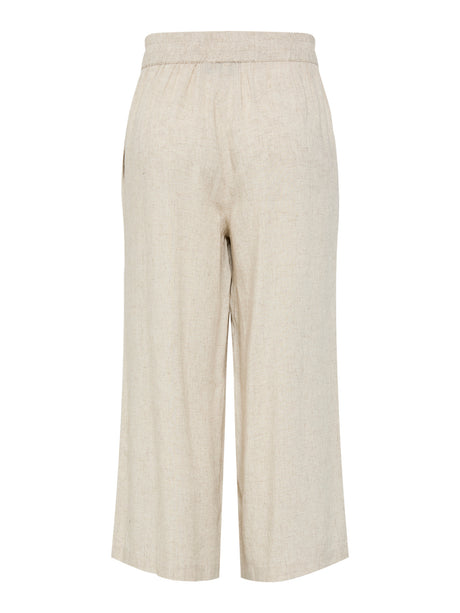 Birch MELANGE Bukser fra PIECES - 17154737
