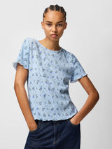 Cashmere Blue Blue flowers Bluse fra PIECES - 17155404