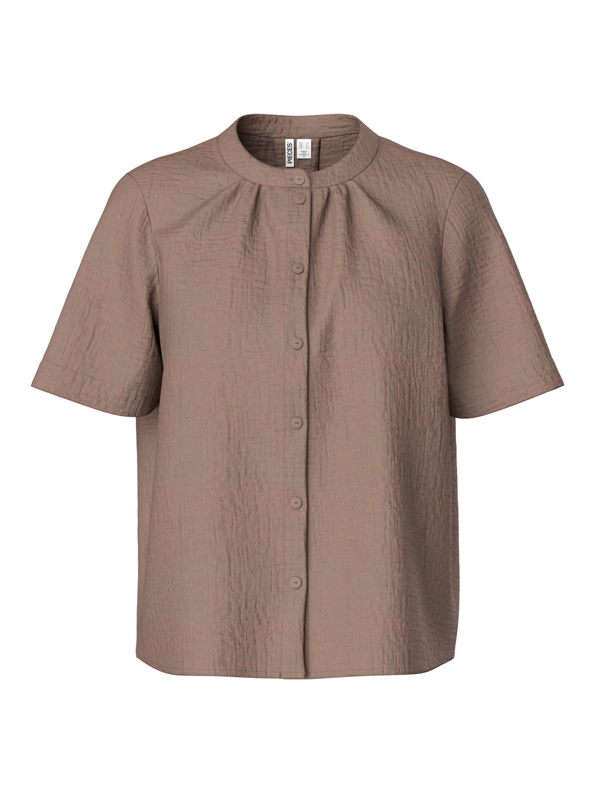 Coffee Quartz Bluse fra PIECES - 17156472