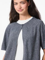 PIECES Dark Grey Melange Striktrøje - 17158717