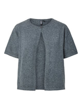 PIECES Dark Grey Melange Striktrøje - 17158717