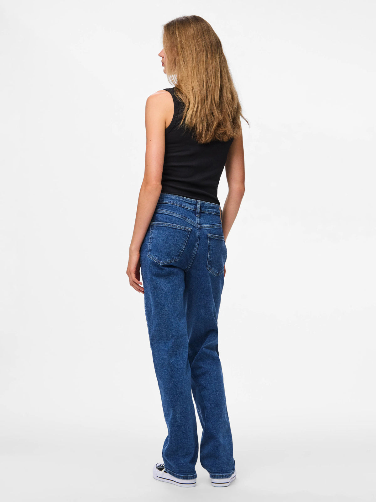 PIECES Medium Blue Denim Bukser - 17158774