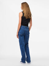 PIECES Medium Blue Denim Bukser - 17158774