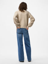 PIECES Taupe Gray MELANGE Cardigan,Striktrøje - 17158786