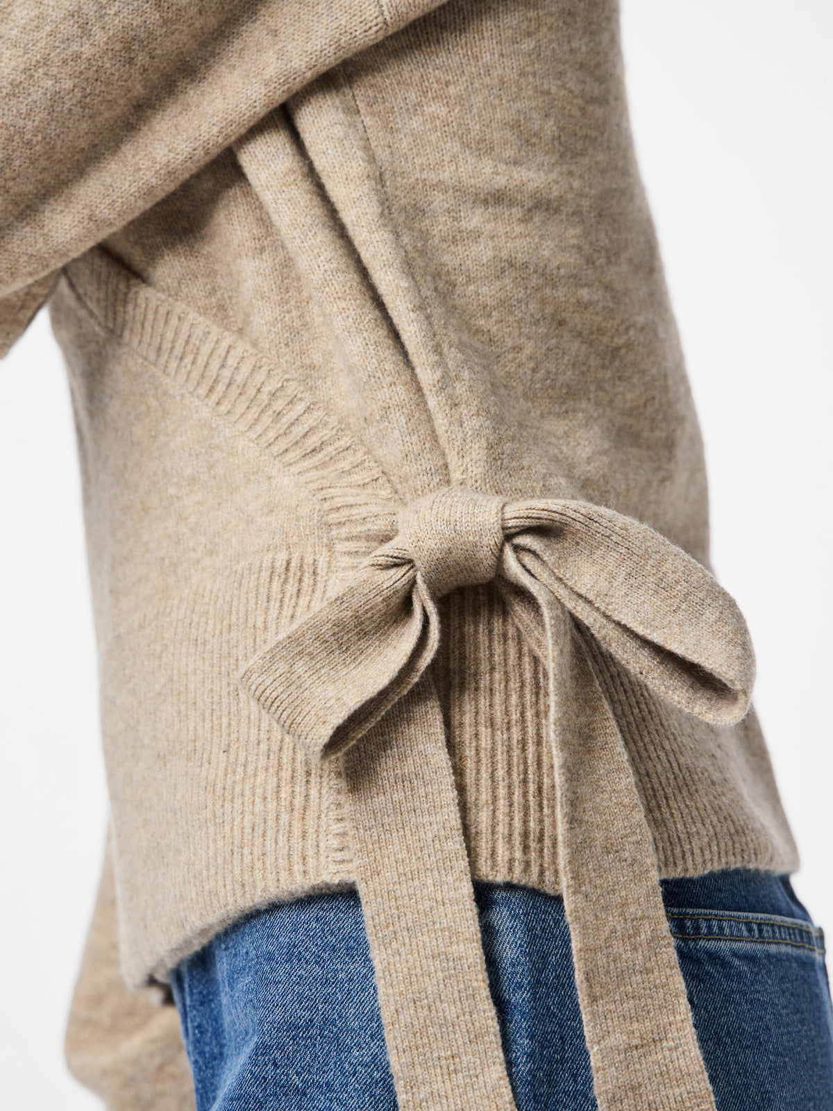 PIECES Taupe Gray MELANGE Cardigan,Striktrøje - 17158786