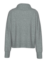 PIECES Medium Grey Melange Cardigan,Striktrøje - 17158787