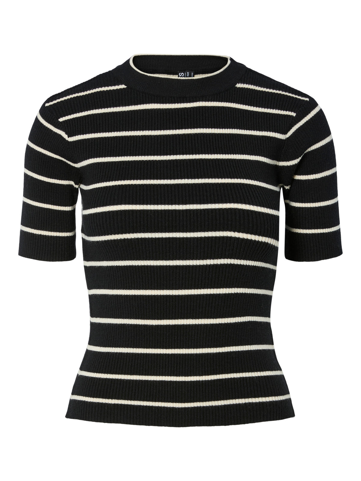 Black BIRCH NARROW Striktrøje fra PIECES - 17162085