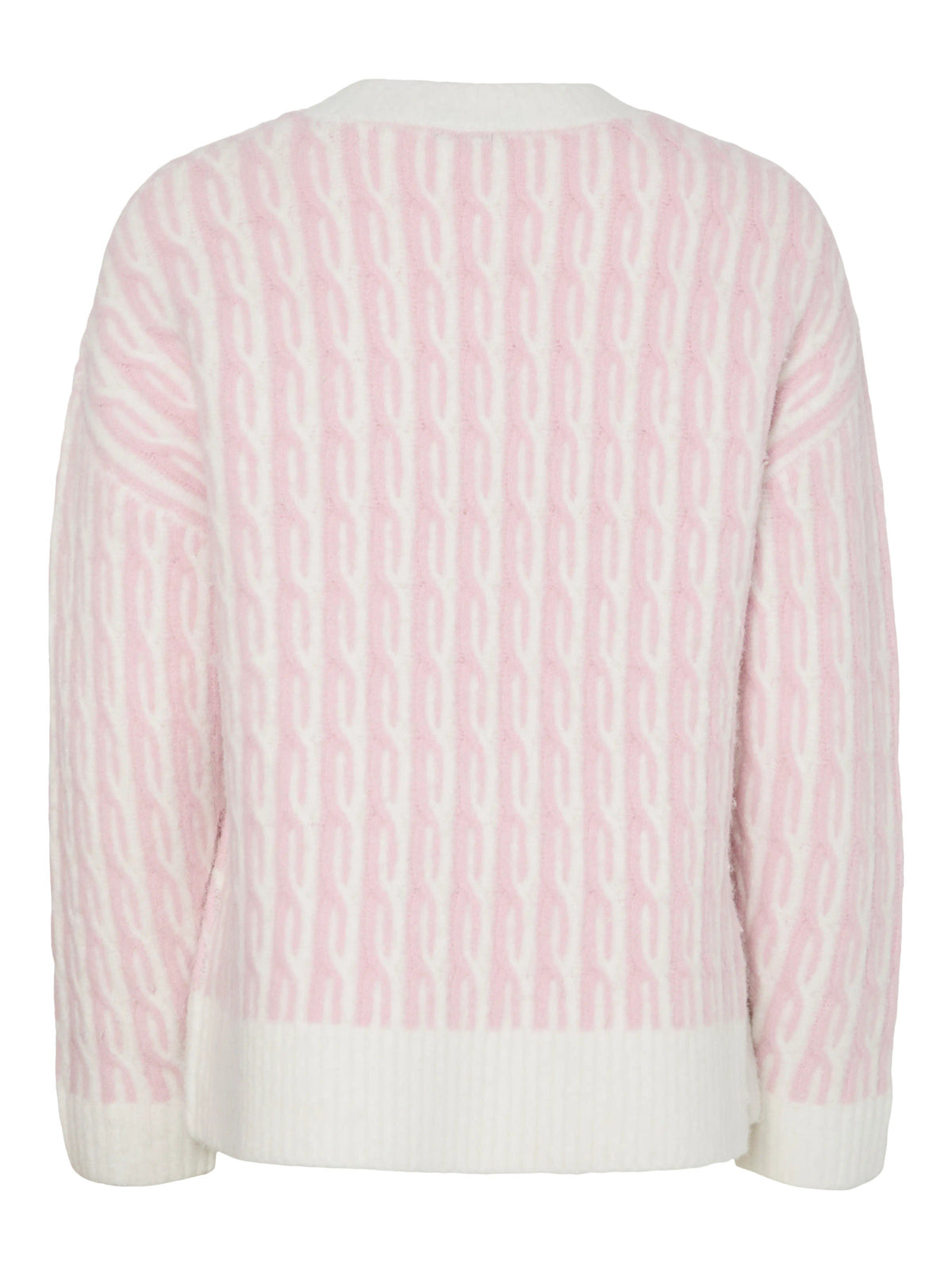 Winsome Orchid Cloud dancer Striktrøje fra PIECES - 17162162